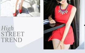 黑色连衣短裙明星网红,明星网红演绎时尚风采”